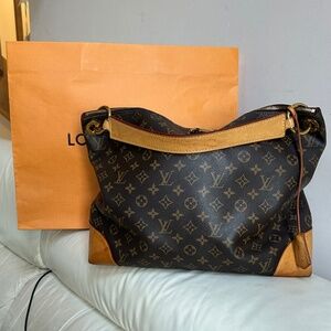 DISCONTINUED 🤎🧡Louis Vuitton BERRI authentic huge stunning hobo 💼